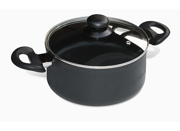 de Buyer PRIMA MATERA Faitout en Cuivre et Inox avec Couvercle