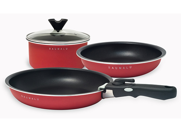 JUST PERFECTO Set De Casseroles Avec Couvercle En Verre