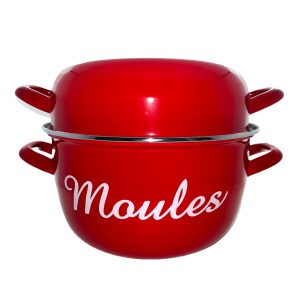 Marmite à moules rouge