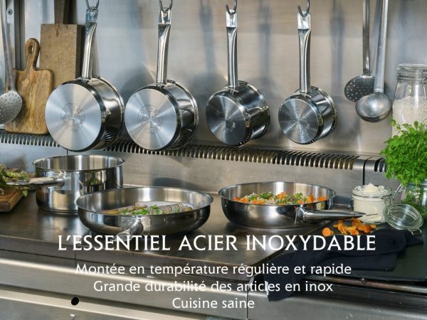 Série de 5 casseroles en acier inoxydable - Professionnelle – Image 3
