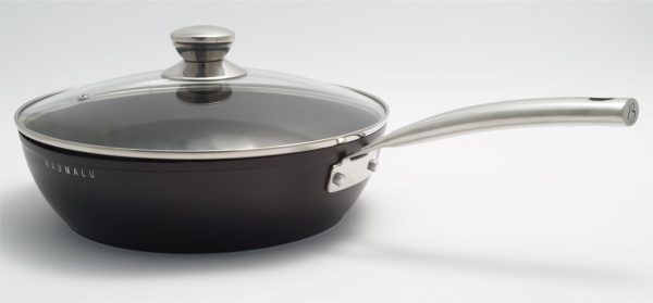 Sauteuse anti-adhérente avec couvercle en verre - Black Edition – Image 2