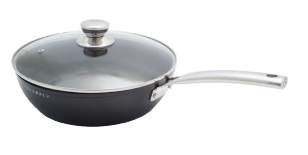 Sauteuse anti-adhérente avec couvercle en verre - Black Edition