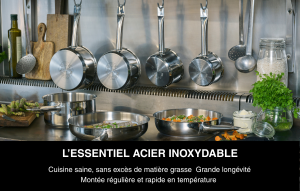 Poêle à frire en acier inoxydable - Professionnelle – Image 3