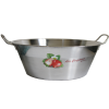 Bassine à sucreries en inox avec décoration - 38 cm