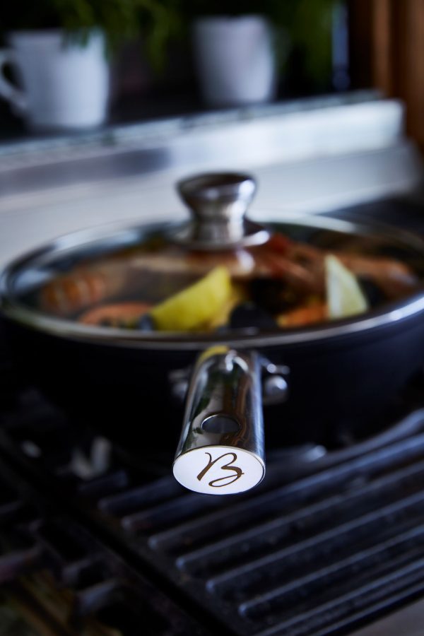 Sauteuse anti-adhérente avec couvercle en verre - Black Edition – Image 5