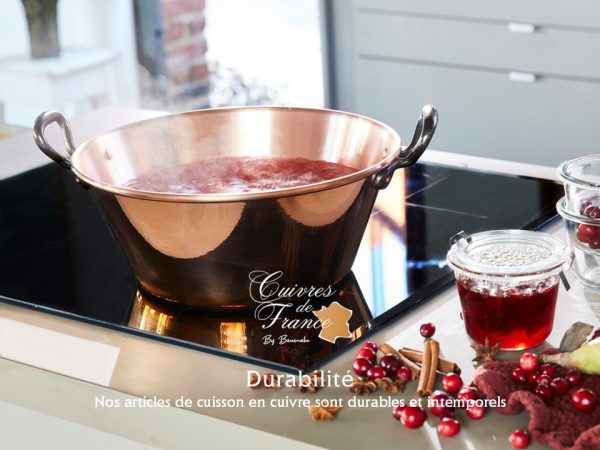 Bassine à sucreries en cuivre de 1,7mm d'épaisseur - Induction – Image 7