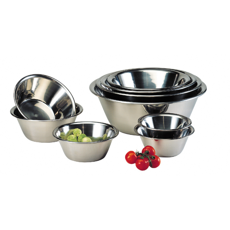 Bol En Acier Inoxydable Alimentaire – 25 Cm De Diamètre, 4,3 Litres – Finition Mate