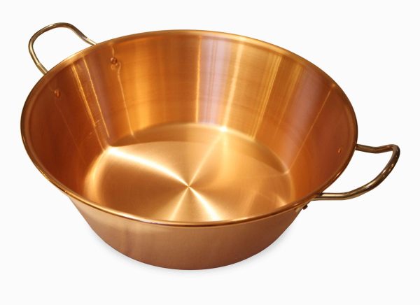 Bassine à sucreries de 1,2mm d'épaisseur avec anses en inox