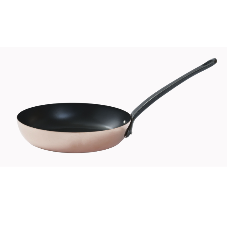Poêle en cuivre – et laiton, avec poignées, 22cm – Boutique