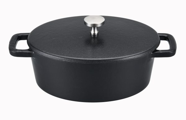 Mini cocotte ovale avec couvercle - 12,5 x 9,5cm - Black Design - Les minis