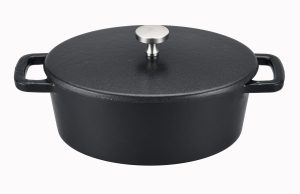 Mini cocotte ovale avec couvercle - 12,5 x 9,5cm - Black Design - Les minis