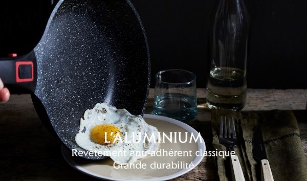 Sauteuse anti-adhérente avec couvercle - Granit Evolution – Image 4