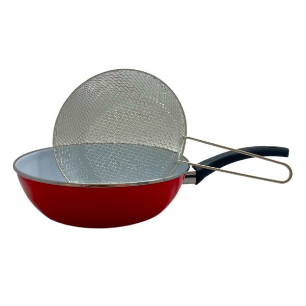 Poêle à friture avec panier de cuisson - 26cm – Image 2