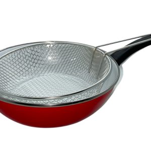 Poêle à friture avec panier de cuisson - 26cm