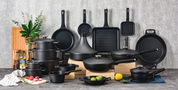 Cocotte basse anti-adhérente avec couvercle - 28cm - Stockholm – Image 3