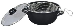 Friteuse avec panier de cuisson et couvercle - 26cm