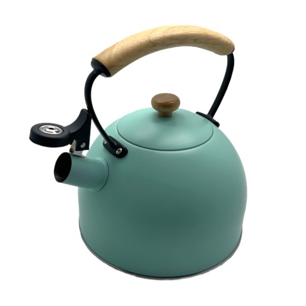 Bouilloire à sifflet 2,5 litres couleur VERT EAU – Image 2