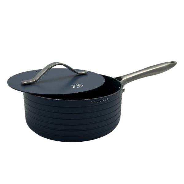 Casserole anti-adhérent avec couvercle - 18cm - Basalt Futur – Image 2