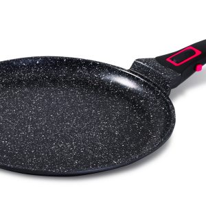 Crêpière anti-adhérente & Poignée longue amovible - 28cm - Granit pro céramique
