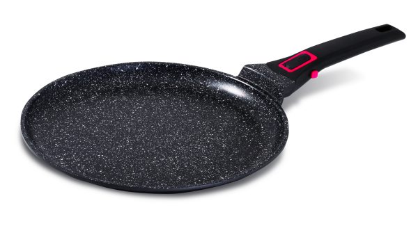 Crêpière anti-adhérente & Poignée longue amovible - 28cm - Granit pro céramique