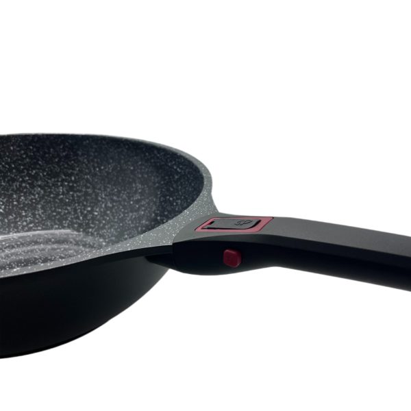 Wok anti-adhérent & Poignée longue amovible - 30cm - Granit pro céramique – Image 3