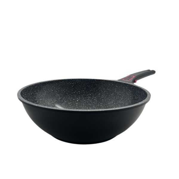 Wok anti-adhérent & Poignée longue amovible - 30cm - Granit pro céramique – Image 2