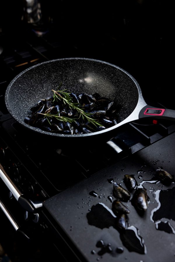 Wok anti-adhérent & Poignée longue amovible - 30cm - Granit pro céramique – Image 6