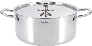 Faitout en triple couche avec couvercle en inox - 26 cm - Triplinox
