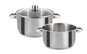 Set de 3 composé de faitout, marmite et couvercle - 24cm