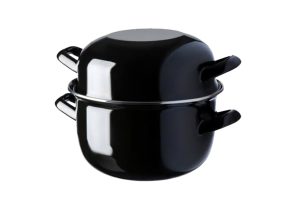 Marmite à moules émail Ø16 cm coloris noir sans marquage