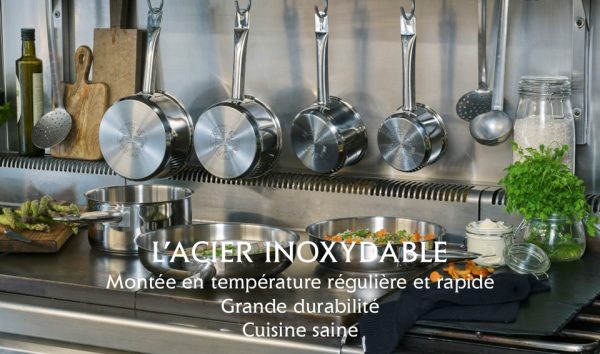Set de 5 traiteurs en inox avec couvercles en verre - 24/26/28/30/32cm – Image 2