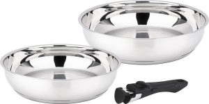 Set de 2 poêles avec poignée amovible - 24 et 28cm - Comète